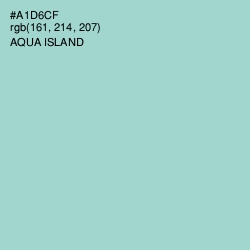 #A1D6CF - Aqua Island Color Image