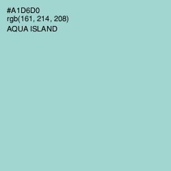 #A1D6D0 - Aqua Island Color Image