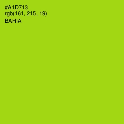 #A1D713 - Bahia Color Image