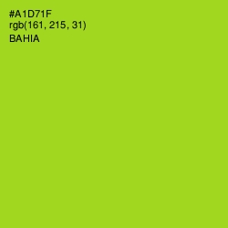 #A1D71F - Bahia Color Image