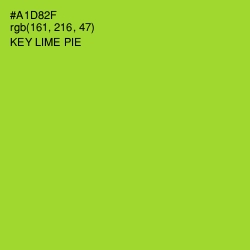#A1D82F - Key Lime Pie Color Image