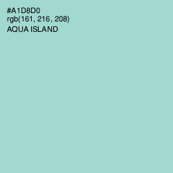 #A1D8D0 - Aqua Island Color Image