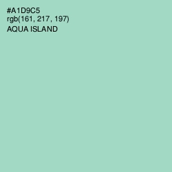#A1D9C5 - Aqua Island Color Image