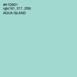 #A1D9D1 - Aqua Island Color Image