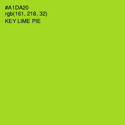 #A1DA20 - Key Lime Pie Color Image