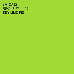 #A1DA33 - Key Lime Pie Color Image