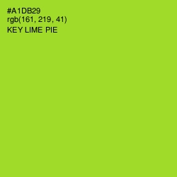 #A1DB29 - Key Lime Pie Color Image