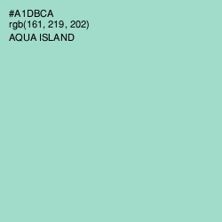 #A1DBCA - Aqua Island Color Image