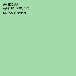 #A1DCAA - Moss Green Color Image