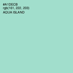 #A1DECB - Aqua Island Color Image