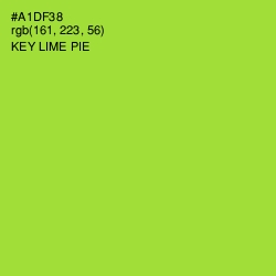 #A1DF38 - Key Lime Pie Color Image