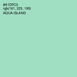 #A1DFC3 - Aqua Island Color Image