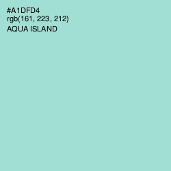 #A1DFD4 - Aqua Island Color Image