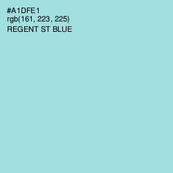 #A1DFE1 - Regent St Blue Color Image