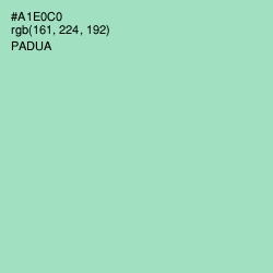 #A1E0C0 - Padua Color Image