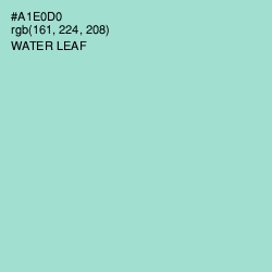 #A1E0D0 - Water Leaf Color Image