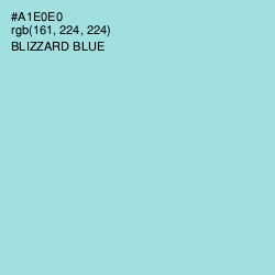 #A1E0E0 - Blizzard Blue Color Image