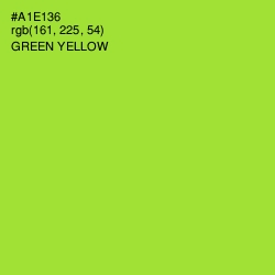 #A1E136 - Green Yellow Color Image
