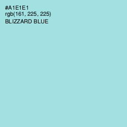#A1E1E1 - Blizzard Blue Color Image