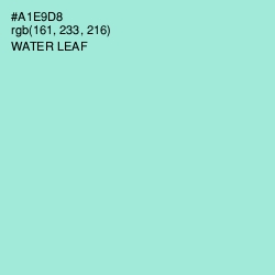 #A1E9D8 - Water Leaf Color Image