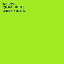 #A1EA23 - Green Yellow Color Image