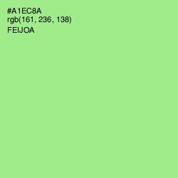 #A1EC8A - Feijoa Color Image