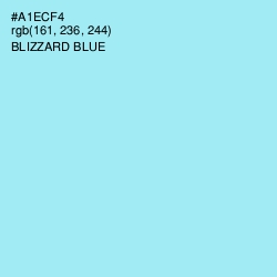 #A1ECF4 - Blizzard Blue Color Image
