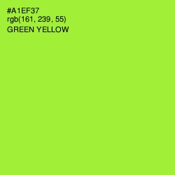#A1EF37 - Green Yellow Color Image