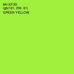 #A1EF3D - Green Yellow Color Image