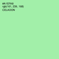 #A1EFA8 - Celadon Color Image