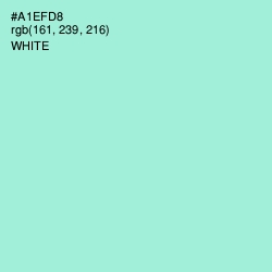 #A1EFD8 - Water Leaf Color Image