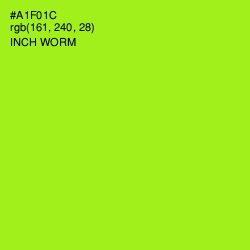 #A1F01C - Inch Worm Color Image
