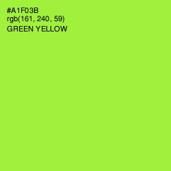 #A1F03B - Green Yellow Color Image