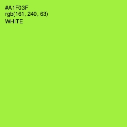 #A1F03F - Green Yellow Color Image