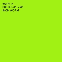 #A1F114 - Inch Worm Color Image