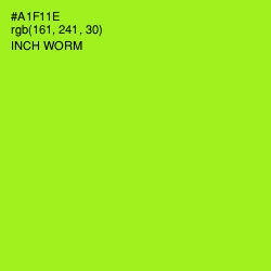 #A1F11E - Inch Worm Color Image