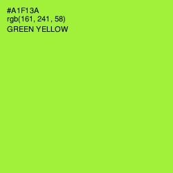 #A1F13A - Green Yellow Color Image