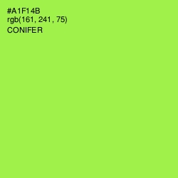 #A1F14B - Conifer Color Image