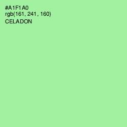 #A1F1A0 - Celadon Color Image