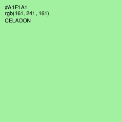 #A1F1A1 - Celadon Color Image