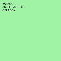 #A1F1A7 - Celadon Color Image