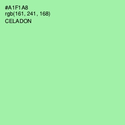 #A1F1A8 - Celadon Color Image