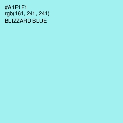 #A1F1F1 - Blizzard Blue Color Image