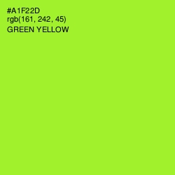 #A1F22D - Green Yellow Color Image