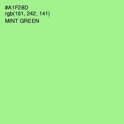 #A1F28D - Mint Green Color Image