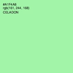 #A1F4A8 - Celadon Color Image