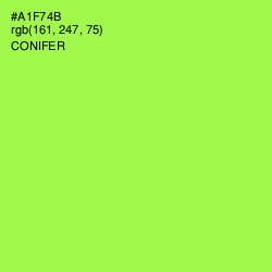 #A1F74B - Conifer Color Image