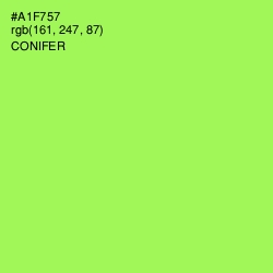 #A1F757 - Conifer Color Image