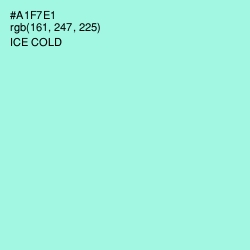 #A1F7E1 - Ice Cold Color Image