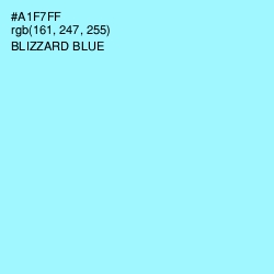 #A1F7FF - Blizzard Blue Color Image